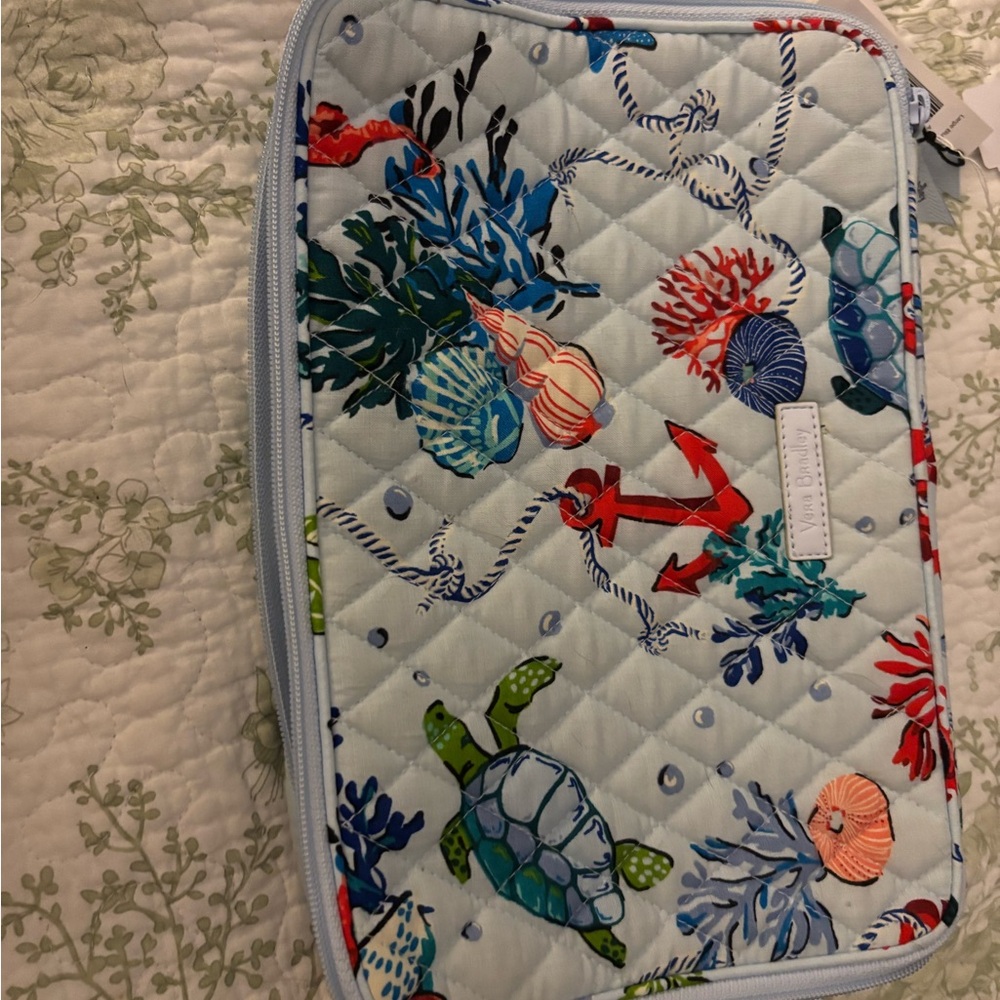 Vera Bradley Sea Life travel makeup bag